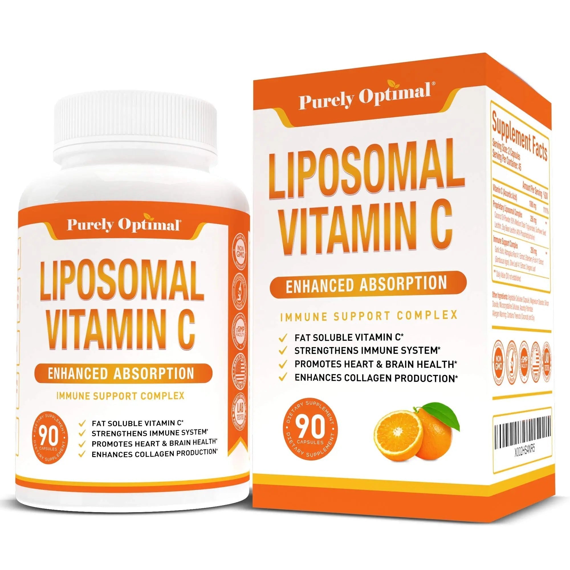 Premium Liposomal Vitamin C Supplement - High Absorption, Fat Soluble Ascorbic Acid - TrustMedUSA
