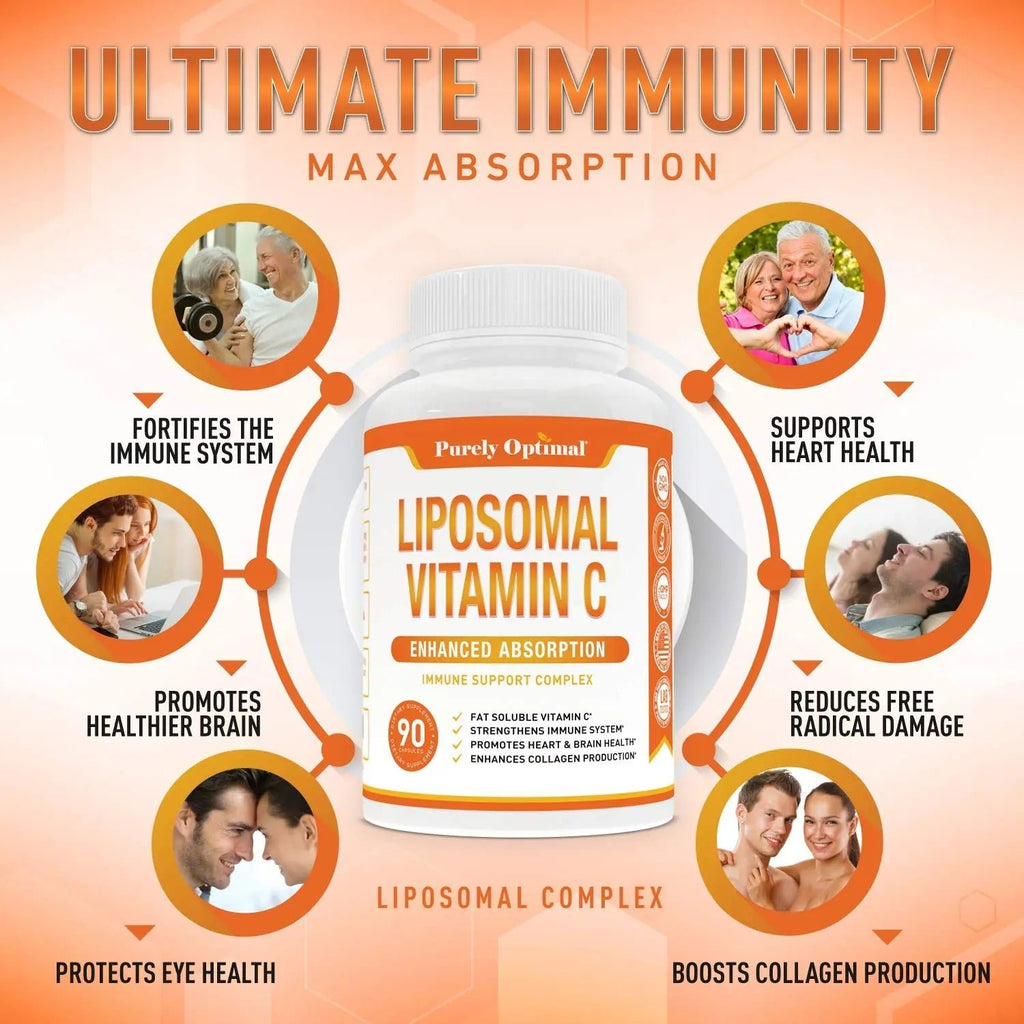 Premium Liposomal Vitamin C Supplement - High Absorption, Fat Soluble Ascorbic Acid - TrustMedUSA