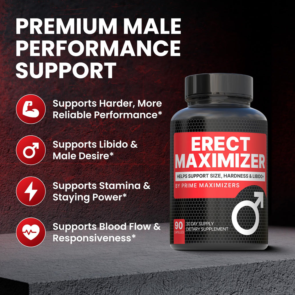 Premium Male Enhancement | Rapid Acting Blood Flow Support | Bigger, Rock Hard, Longer | 9 in 1 Intimacy Complex to Restore Confidence, California Manufactured, 3rd Party Tested – 90 Caps - TrustMedUSA