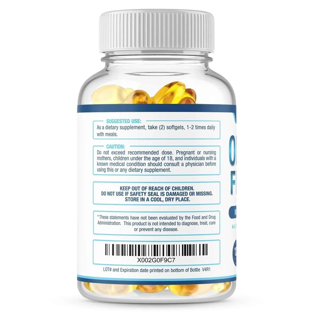 Premium Omega 3 Fish Oil Supplement 2400mg - Burpless Fish Oil Omega3 Softgels - TrustMedUSA