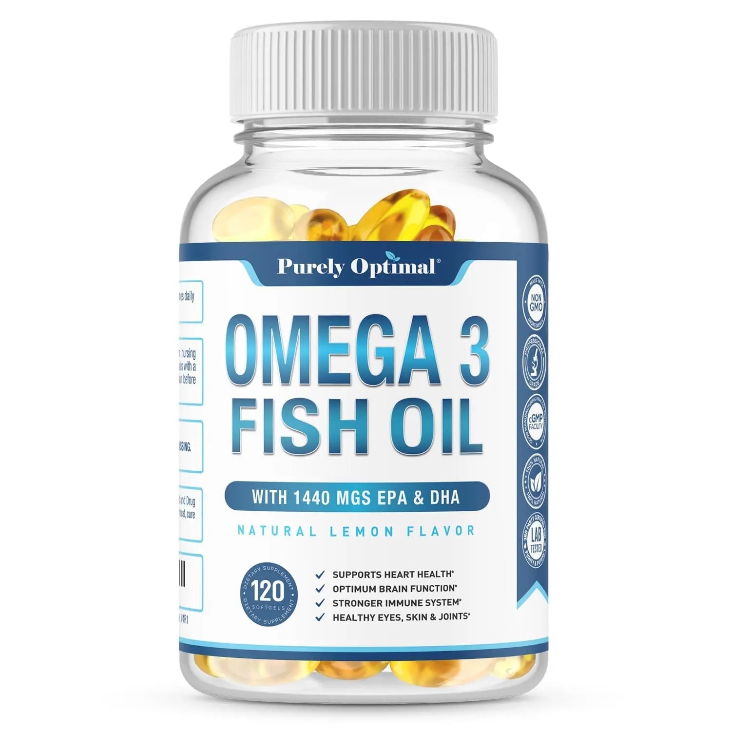 Premium Omega 3 Fish Oil Supplement 2400mg - Burpless Fish Oil Omega3 Softgels - TrustMedUSA