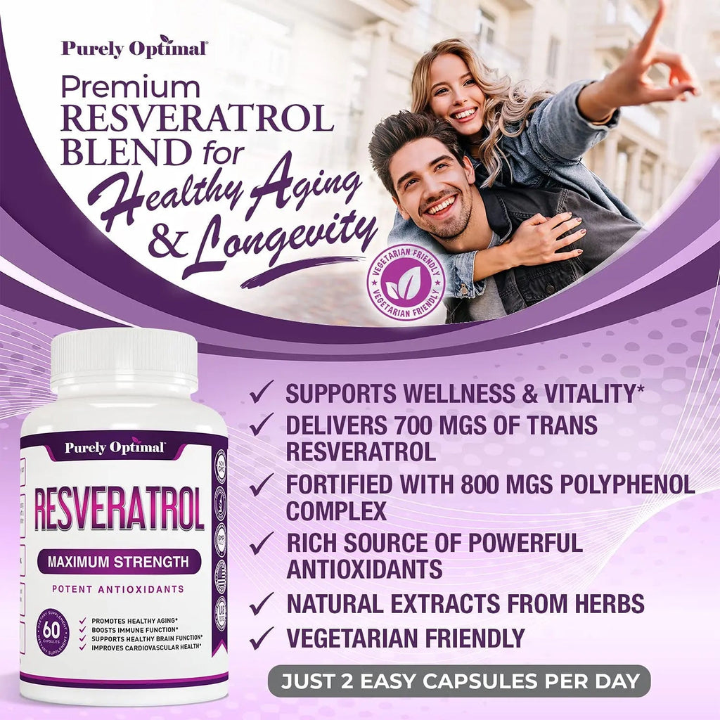 Premium Resveratrol Supplement 1500mg - Max Strength, Trans Resveratrol Capsules - TrustMedUSA