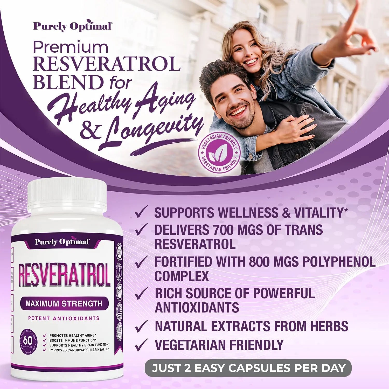 Premium Resveratrol Supplement 1500mg - Max Strength, Trans Resveratrol Capsules - TrustMedUSA