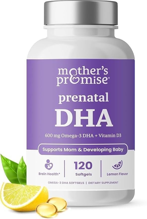 Prenatal DHA for Women 600mg + 400 IU Vitamin D3 | 120 Softgels | Supports Brain Health | Triglyceride Omega 3 Fish Oil DHA Prenatal Vitamins for Pregnancy & Nursing | 300mg per Capsule - TrustMedUSA