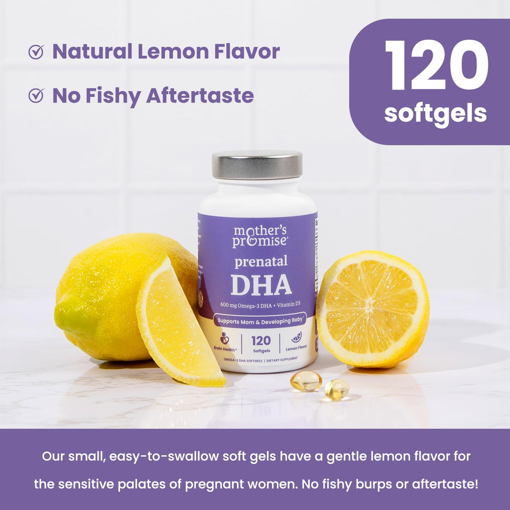 Prenatal DHA for Women 600mg + 400 IU Vitamin D3 | 120 Softgels | Supports Brain Health | Triglyceride Omega 3 Fish Oil DHA Prenatal Vitamins for Pregnancy & Nursing | 300mg per Capsule - TrustMedUSA