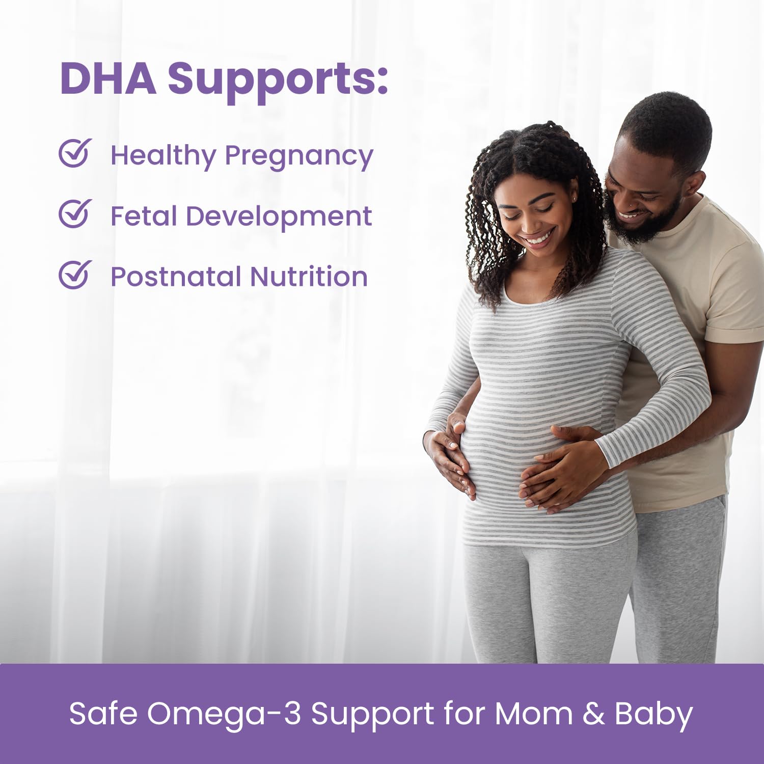 Prenatal DHA for Women 600mg + 400 IU Vitamin D3 | 120 Softgels | Supports Brain Health | Triglyceride Omega 3 Fish Oil DHA Prenatal Vitamins for Pregnancy & Nursing | 300mg per Capsule - TrustMedUSA