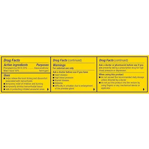Preparation H Hemorrhoid Cooling Gel with Aloe for Fast Discomfort Relief - 0.9 Oz Tube - TrustMedUSA