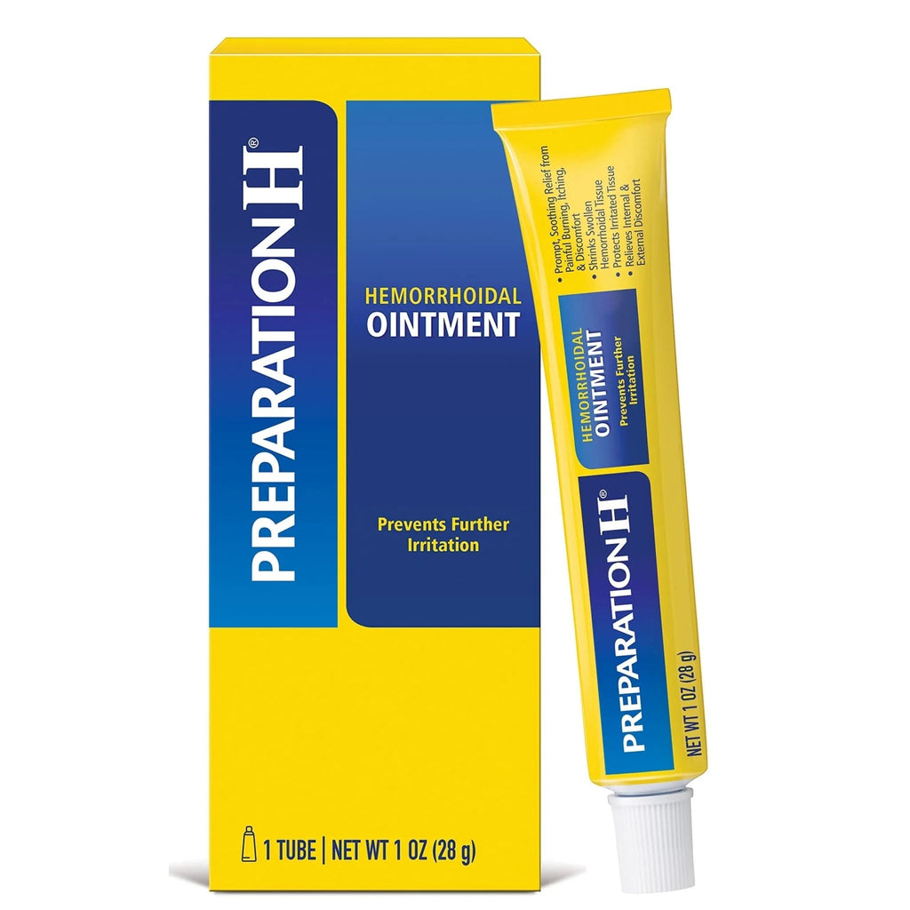 Preparation H Hemorrhoid Ointment, Itching, Burning and Discomfort Relief - 1 Oz Tube - TrustMedUSA