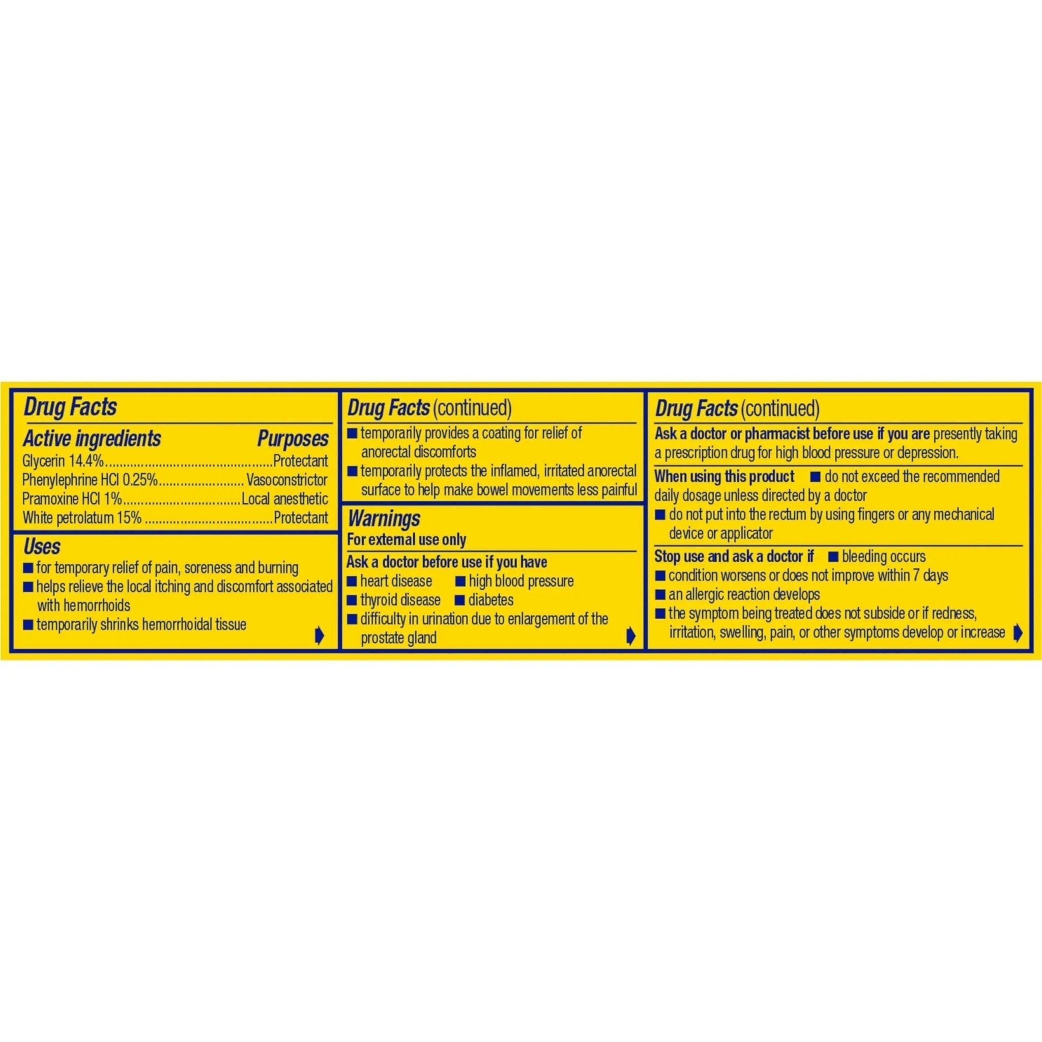 Preparation H Hemorrhoid Symptom Treatment Cream (0.9 Ounce Tube), Maximum Strength Multi-Symptom Pain Relief with Aloe - TrustMedUSA