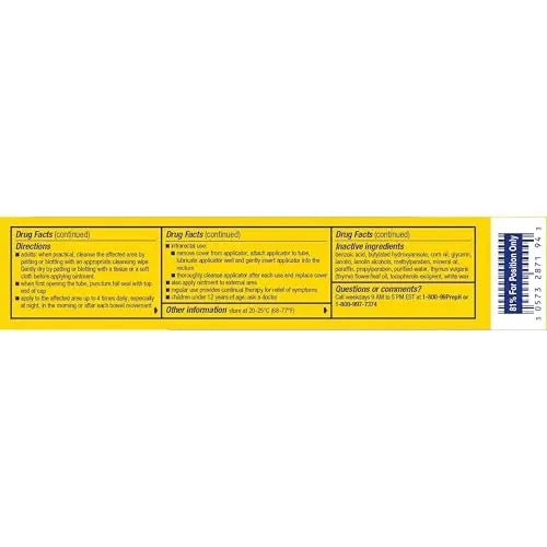 PREPARATION H Hemorrhoid Symptom Treatment Ointment, Itching, Burning & Discomfort Relief, Tube (2.0 Ounce) - TrustMedUSA