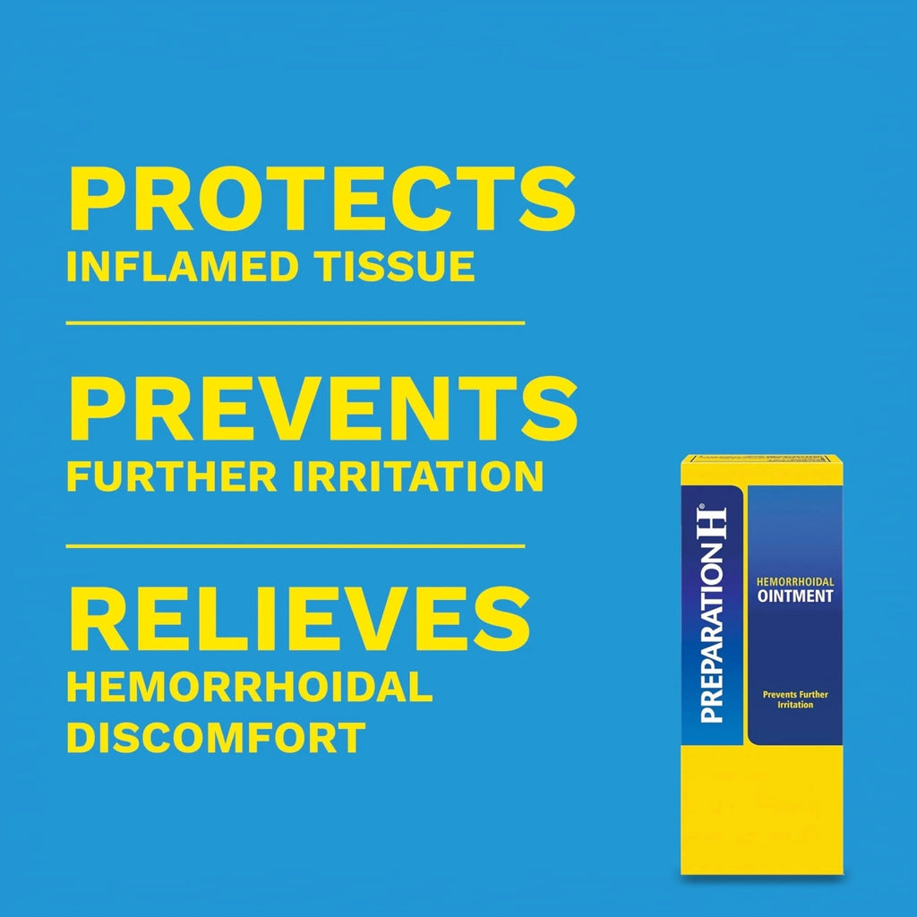 PREPARATION H Hemorrhoid Symptom Treatment Ointment, Itching, Burning & Discomfort Relief, Tube (2.0 Ounce) - TrustMedUSA