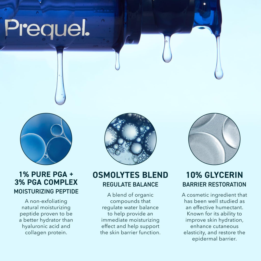 Prequel Skin Multi-Quench Plumping Hydration Serum for Face. Intensive Hydrating Facial Serum for Women with PGA Complex and Moisture-Binders - TrustMedUSA