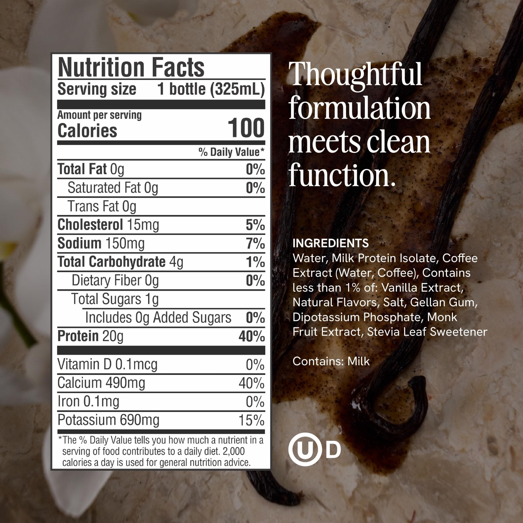 Prés, Protein Coffee, Vanilla, High Protein, Real Cold Brew, 20g Protein, 1g Sugar, 100 Calories, No Added Sugar, Coffee, Protein, Kosher, Soy Free, Nut Free, Non-GMO, Low Carb (12 Pack) - Maple Wellness Supplements