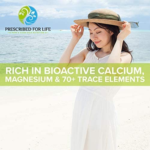 Prescribed for Life Aquamin Powder, Red Marine Algae Supplements, Rich in Plant Based Calcium & Magnesium, 72 Trace Minerals, Non GMO (113g) - TrustMedUSA
