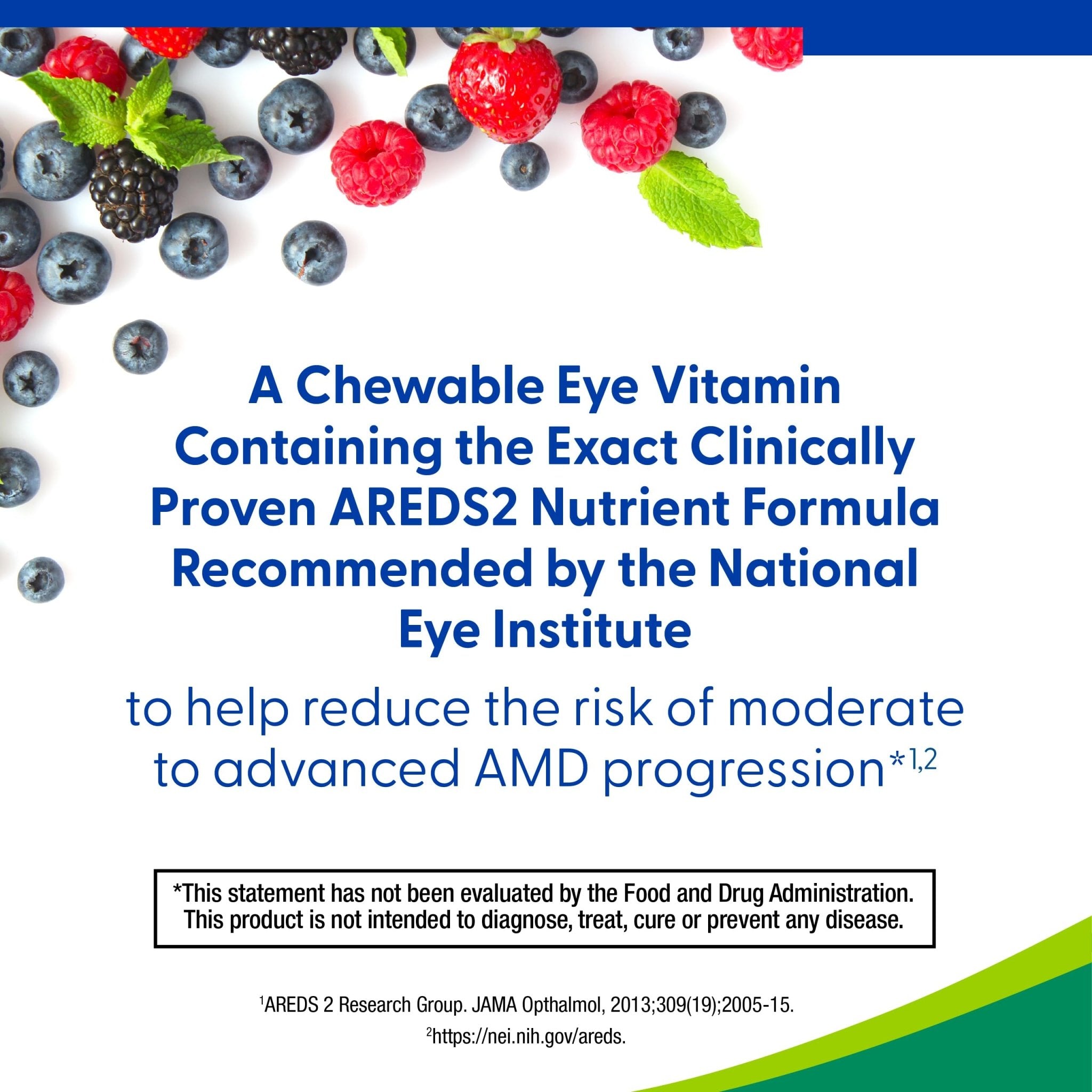 PreserVision AREDS 2 Eye Vitamins, 1 Eye Doctor Recommended Brand, Chewable Lutein and Zeaxanthin Supplement with Vitamin C, Vitamin E,Zinc, and Copper, Mixed Berry, 60 Tablets - TrustMedUSA