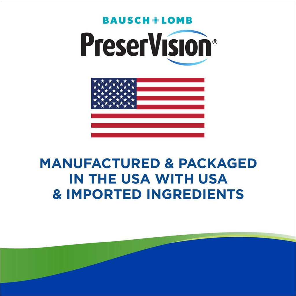 PreserVision AREDS 2 Eye Vitamins with CoQ10 for Heart Health, 1 Eye Doctor Recommended Brand, Lutein and Zeaxanthin Supplement with Vitamin C & E, Zinc, and Copper, 80 Softgels - TrustMedUSA