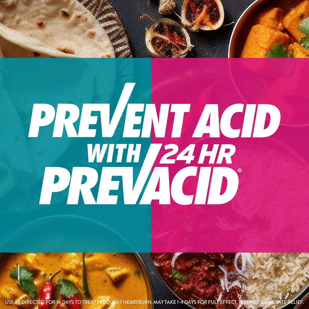 Prevacid 24HR Lansoprazole Capsules, 15 mg Acid Reducer, Delayed-Release PPI for Frequent Heartburn Relief, 42 Count - Maple Wellness Supplements
