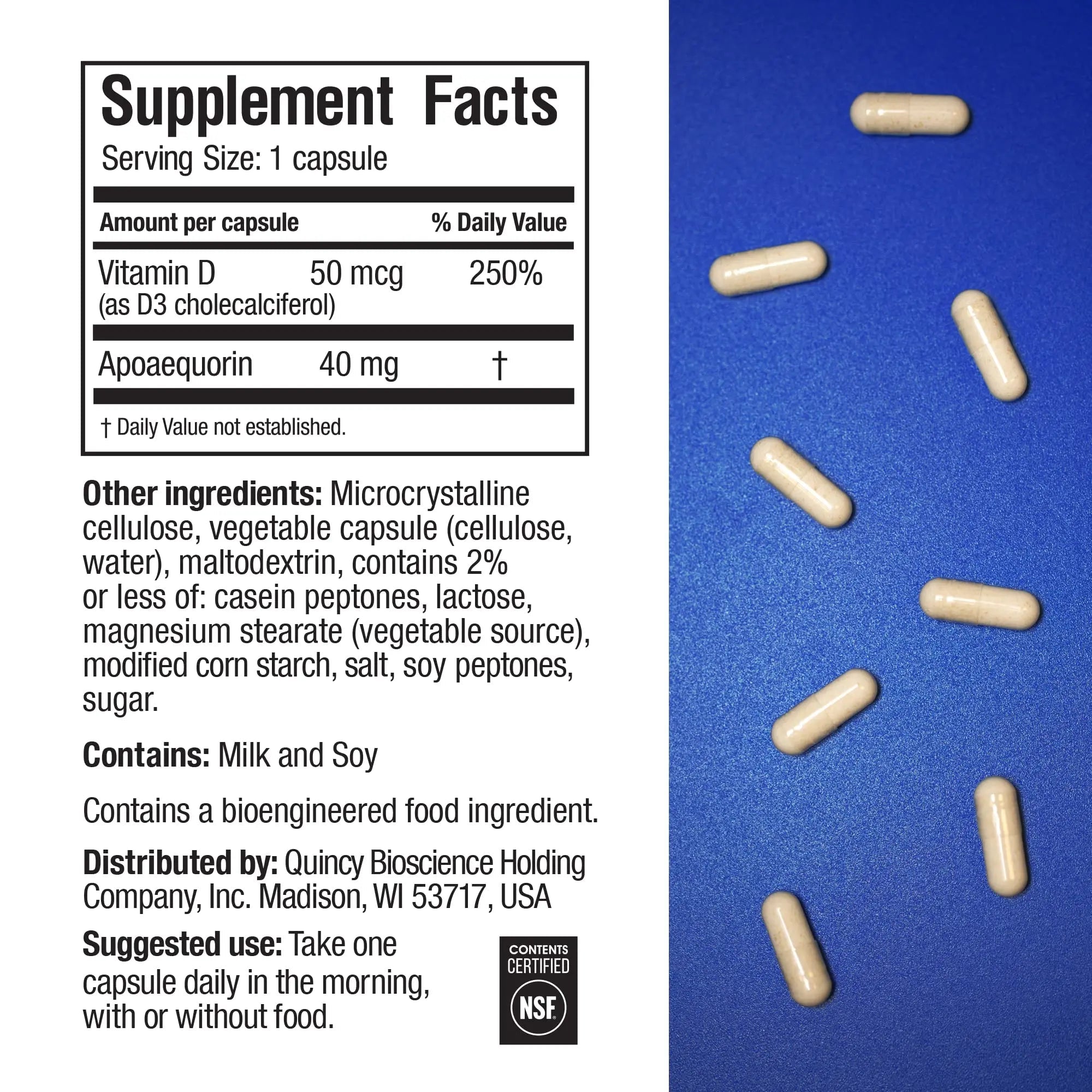 Prevagen Improves Memory - Professional Formula 40mg, 30 Capsules |1 Pack| with Apoae - TrustMedUSA