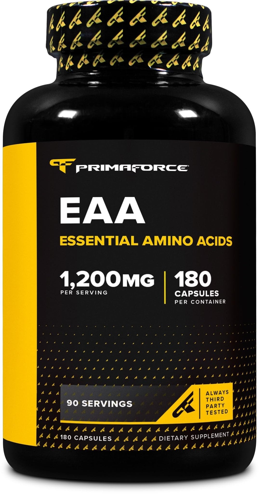 Primaforce EAA Capsules 1200mg, 180 Capsules, 90 Servings - Essential Amino Acids - Non-GMO, Gluten Free & Vegitarian Friendly - TrustMedUSA