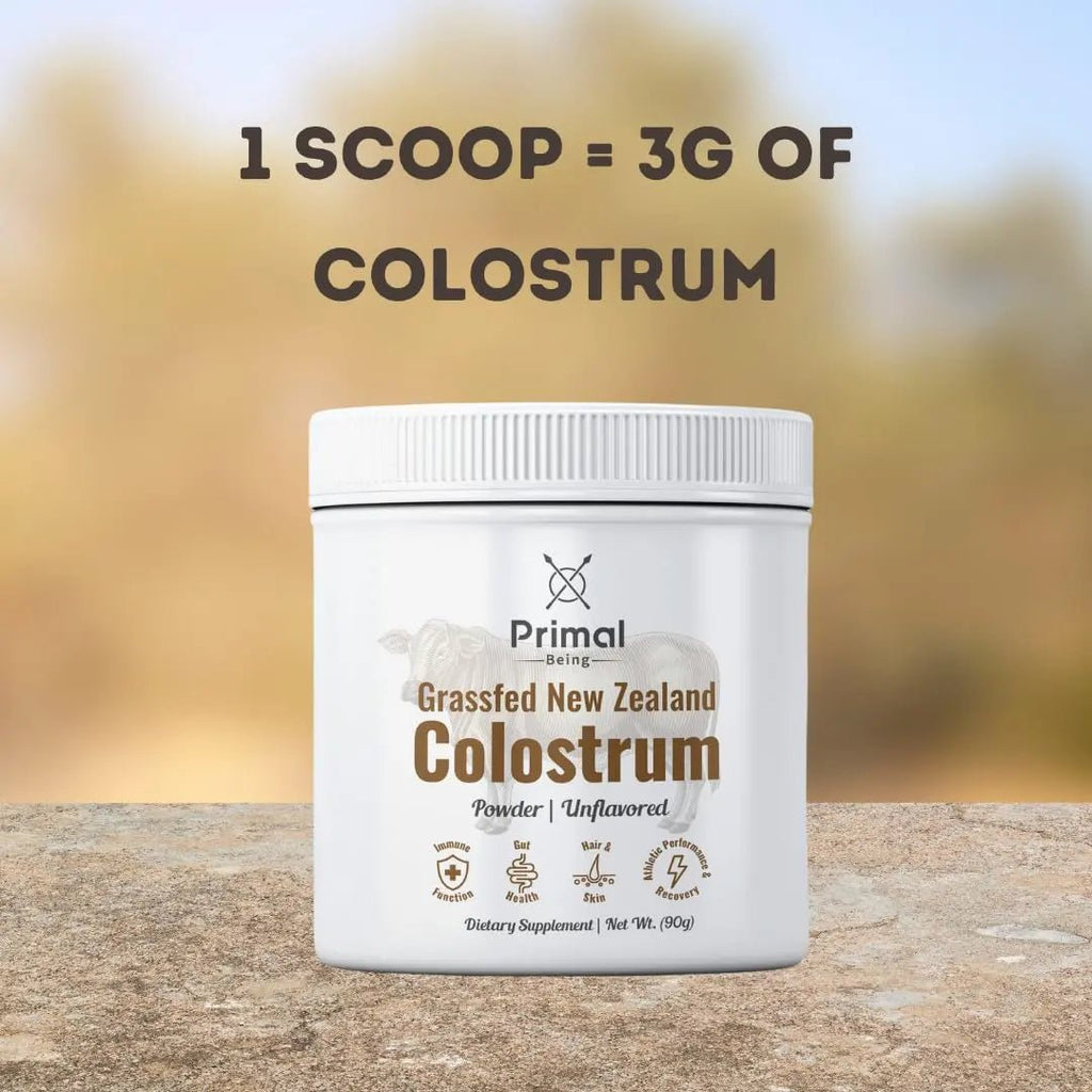 Primal Being Grassfed Beef Colostrum - Supports Immune Function, Gut Health, Hair - TrustMedUSA