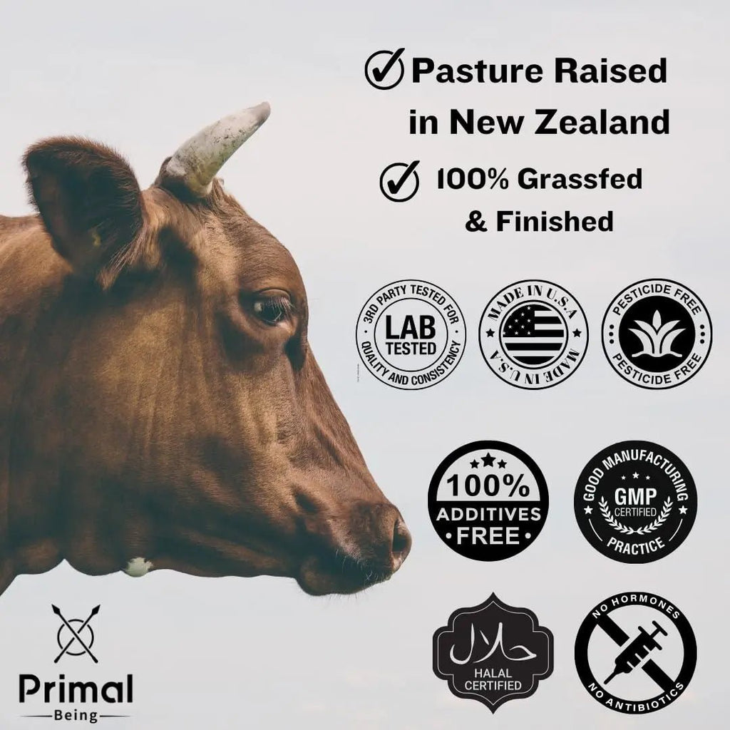 Primal Being Grassfed Beef Colostrum - Supports Immune Function, Gut Health, Hair - TrustMedUSA