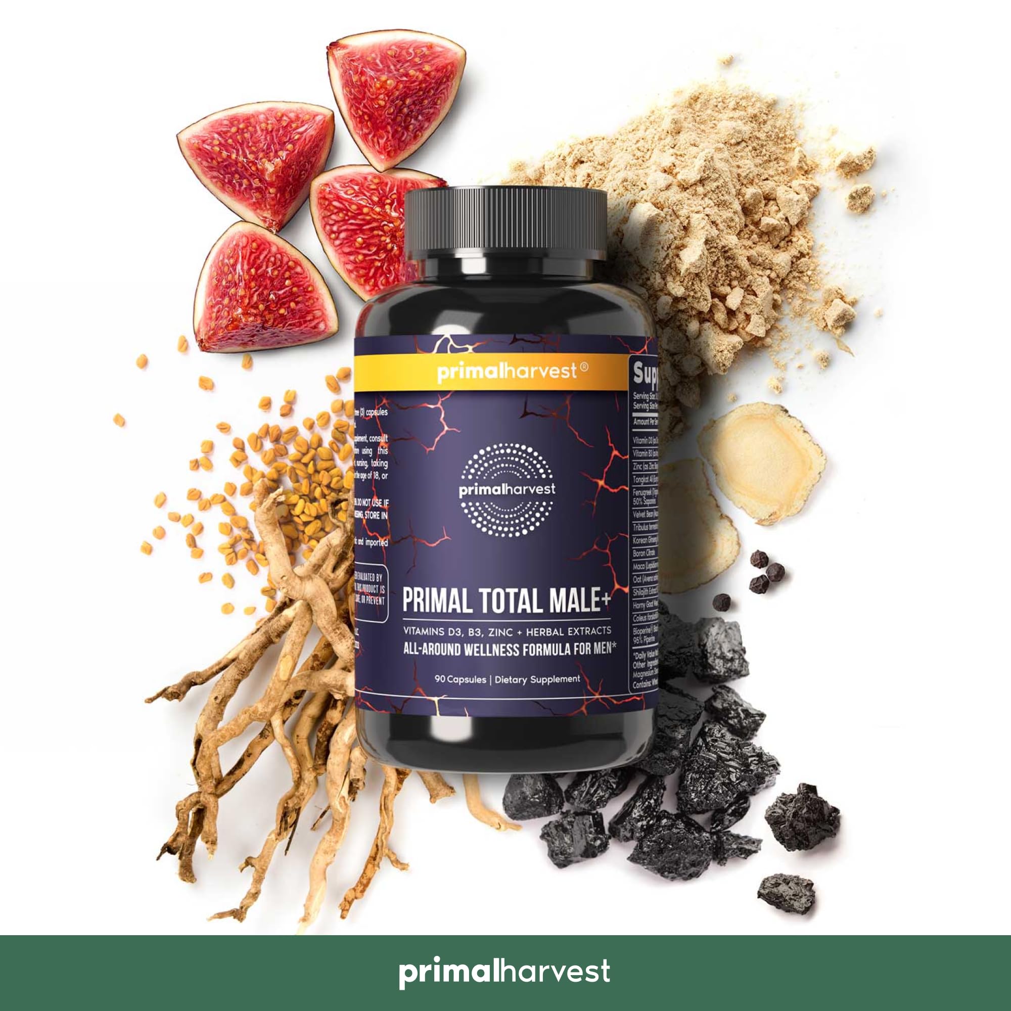 Primal Harvest Primal Total Male Natural Tribulus Terrestris, Fenugreek, Korean Ginseng - TrustMedUSA