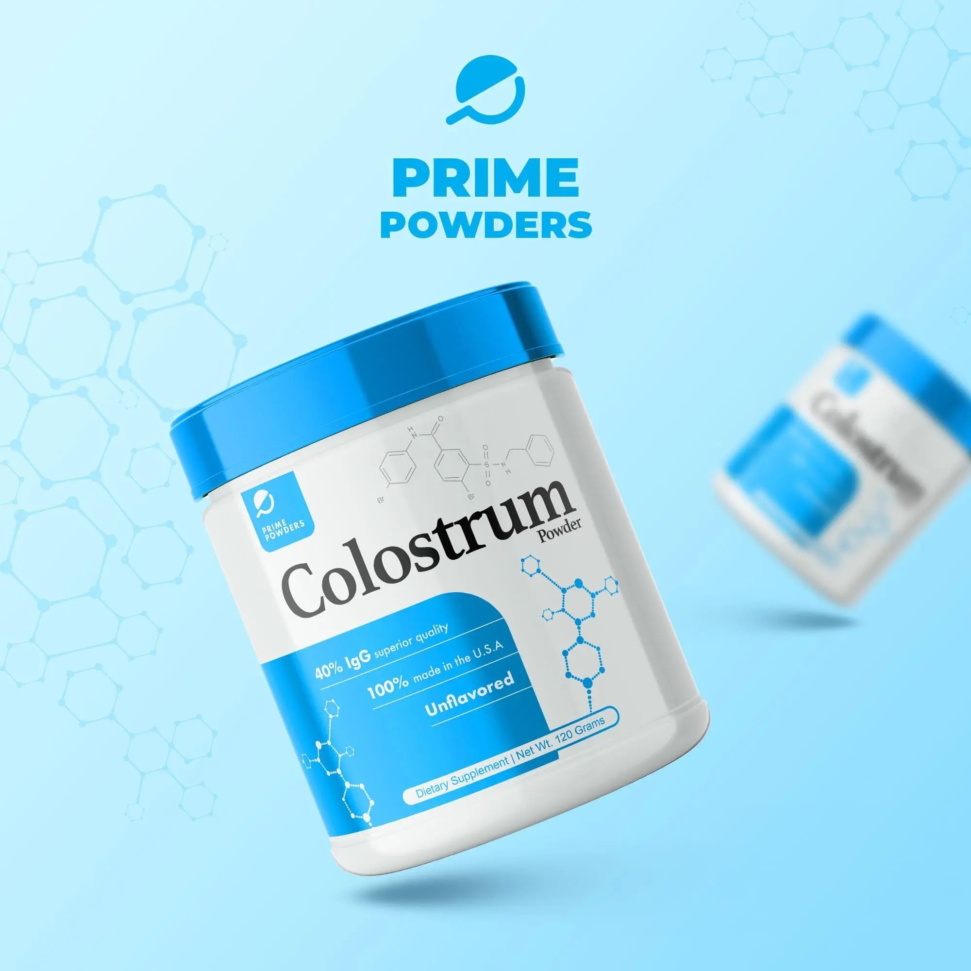 Prime Powders Colostrum Over 40% IgG, Grass Fed, Gut Health, Bloating Immunity Skin - TrustMedUSA