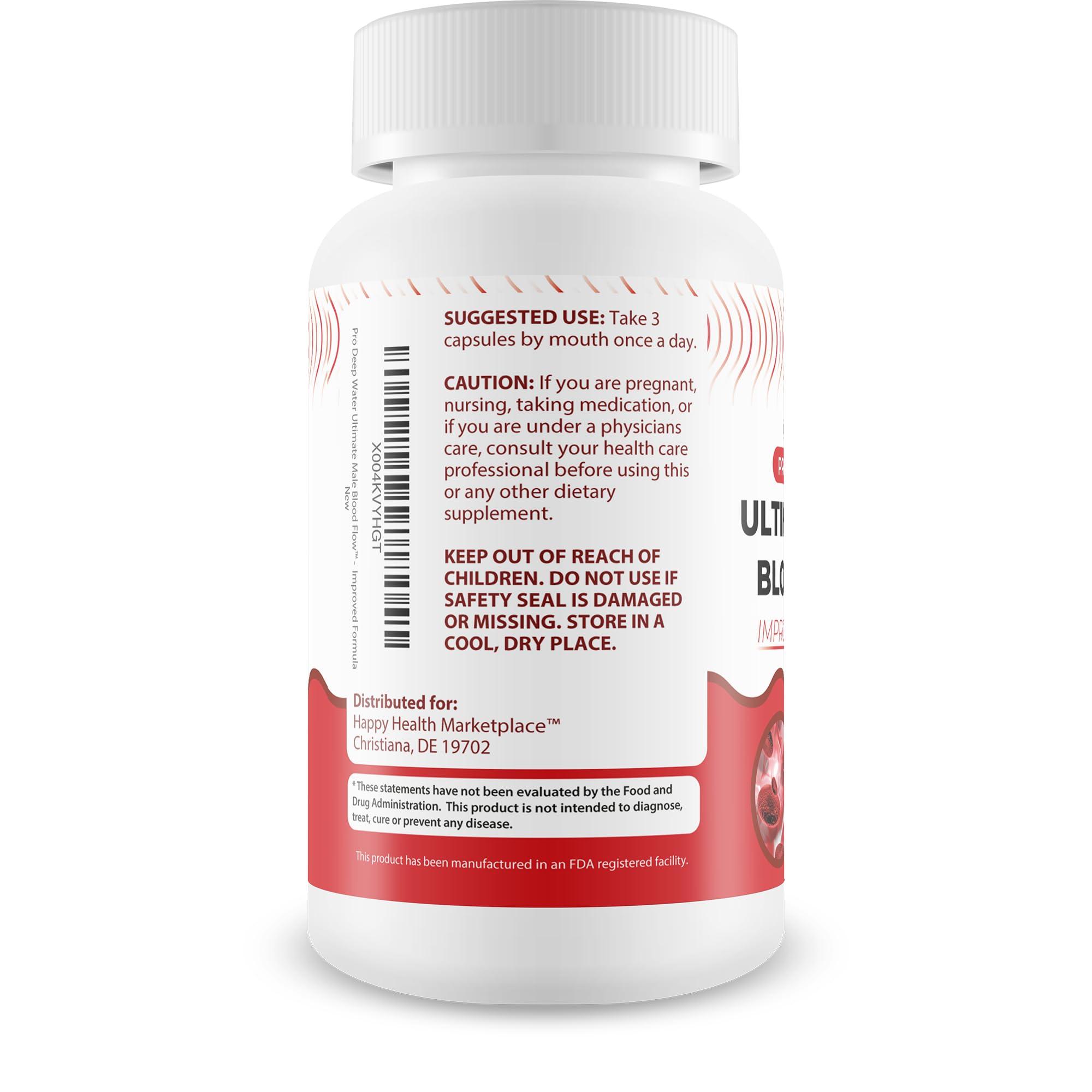 Pro Deep Water Ultimate Male Blood Flow - Improved Formula - Our Best Improved Blood Flow Supplement for Men - Advanced Blood Flow Support for Men - Our Best Circulation Supplement Alpha Boost Pills - TrustMedUSA
