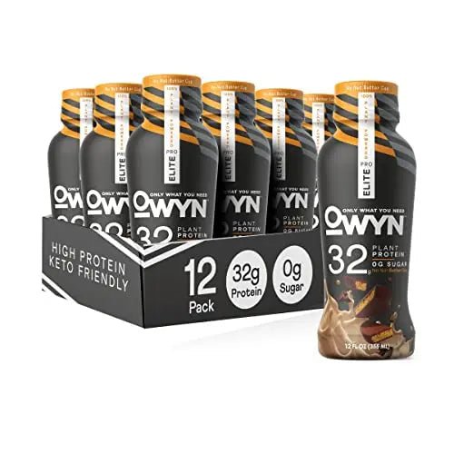 Pro Elite Vegan Plant-Based High Protein Keto Shake, No Nut Butter Cup, Zero Sugar - TrustMedUSA