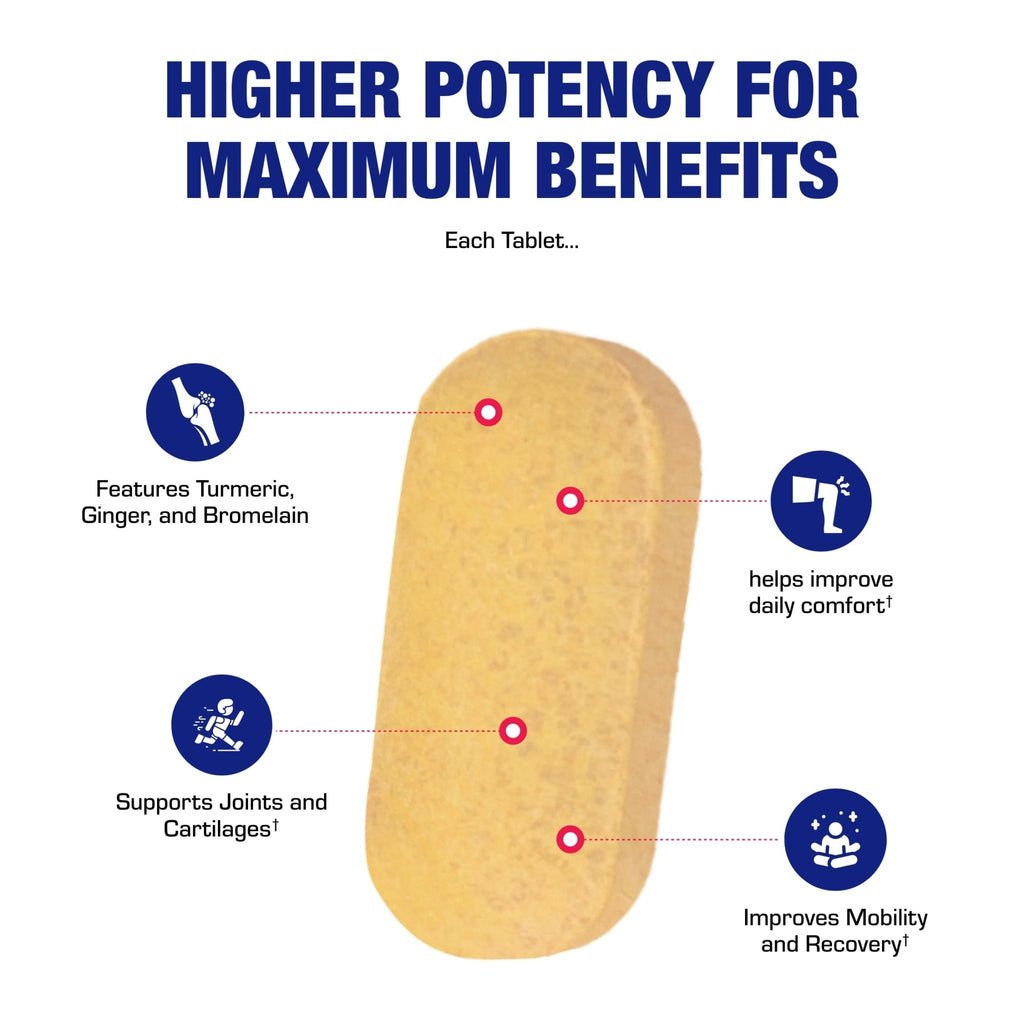 Pro ENZ Joint Support Supplement - Clinical Formula Turmeric Boswellia Supplement for Joint & Cartilage Mobility and Comfort Support Plus Eicosanoid Management with Proteolytic Enzymes (120 Servings) - TrustMedUSA