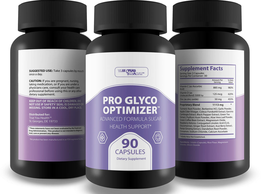 Pro Glyc0 Optimizer - Our Best Sugar Health Support Supplement - Our Best Overall Blood Health & Blood Circulation Support Supplement - Natural Blood Balance Blood Booster Pills - TrustMedUSA