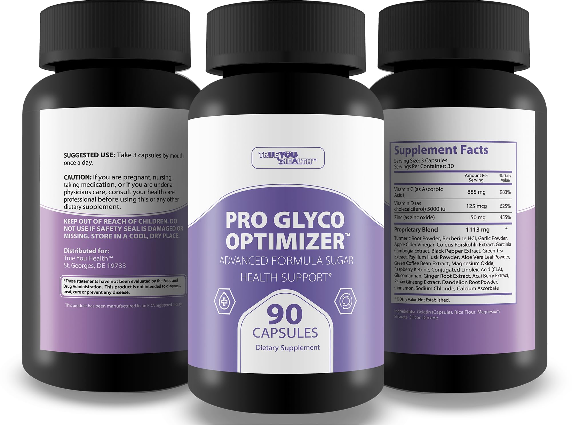 Pro Glyc0 Optimizer - Our Best Sugar Health Support Supplement - Our Best Overall Blood Health & Blood Circulation Support Supplement - Natural Blood Balance Blood Booster Pills - TrustMedUSA