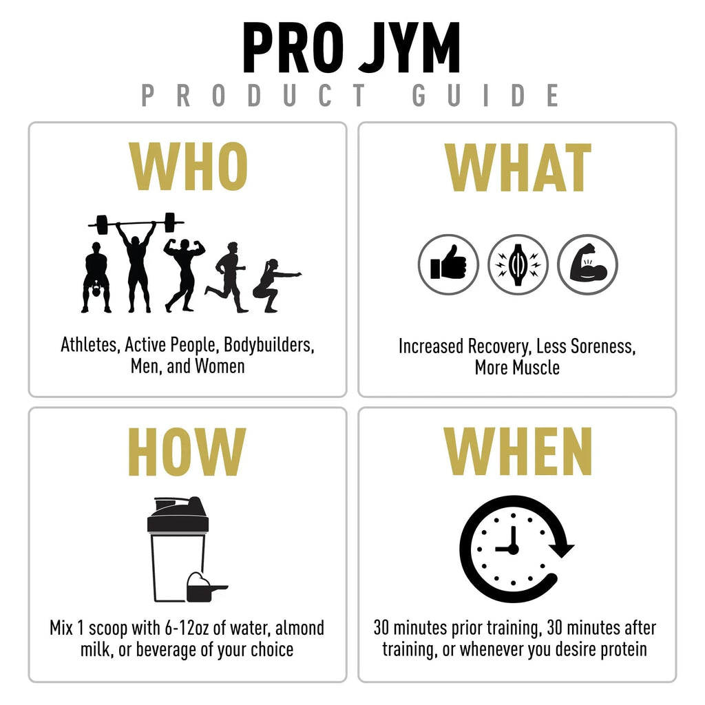 Pro JYM Protein Powder - Egg White, Milk, Whey Protein Isolates & Micellar Casein - TrustMedUSA