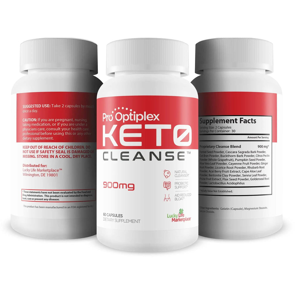 Pro Optiplex Keto Cleanse - Cleanse & Detox Naturally - Herbal Keto Cleanse with Probiotic - TrustMedUSA