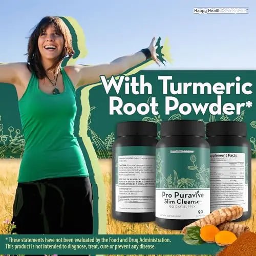 Pro Puravive Slim Cleanse - 90 Day Supply - Our Best Gentle Full Body Detox Cleanse - TrustMedUSA