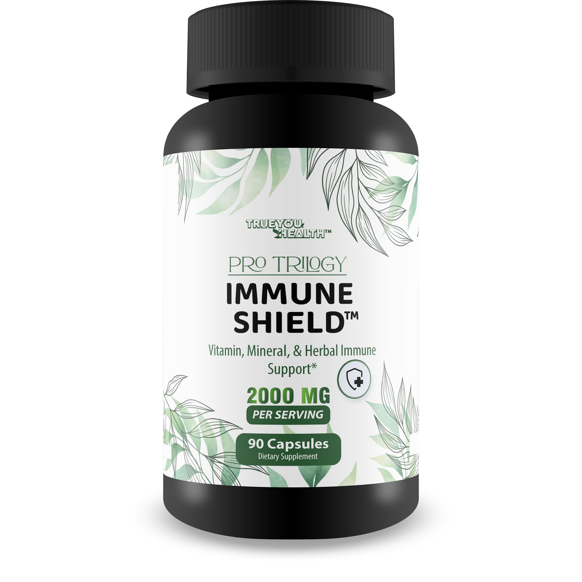Pro Trilogy Immune Shield - Our Best Immune Support Supplement - Immune Support Capsules - Immune Boost Pills - Our Best Immune Pills Nature Vitamin D Zinc C Best Immune Support Vitamins - TrustMedUSA