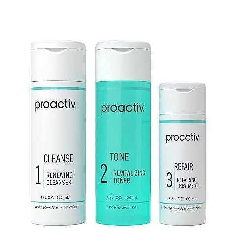 Proactiv 3 Step Acne Treatment - Benzoyl Peroxide Face Wash, Repairing Acne Spot - TrustMedUSA