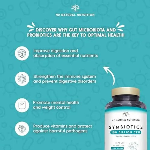 Probiotics 150 Billion CFU - 20 Strains with Prebiotics & Zinc. Highest Concentration - TrustMedUSA