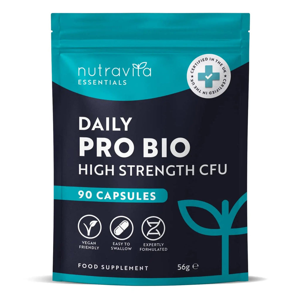 Probiotics for Gut Health - 90 Vegan Capsules (Not Tablets) for Bloating Relief - TrustMedUSA