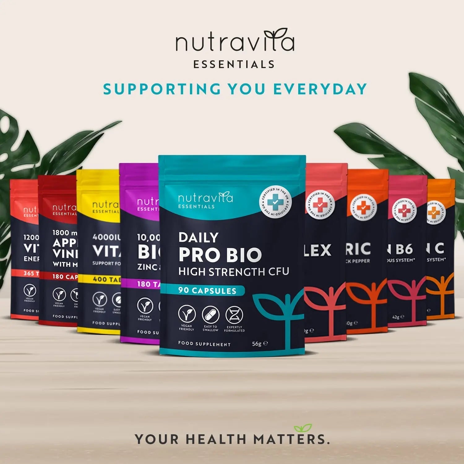 Probiotics for Gut Health - 90 Vegan Capsules (Not Tablets) for Bloating Relief - TrustMedUSA
