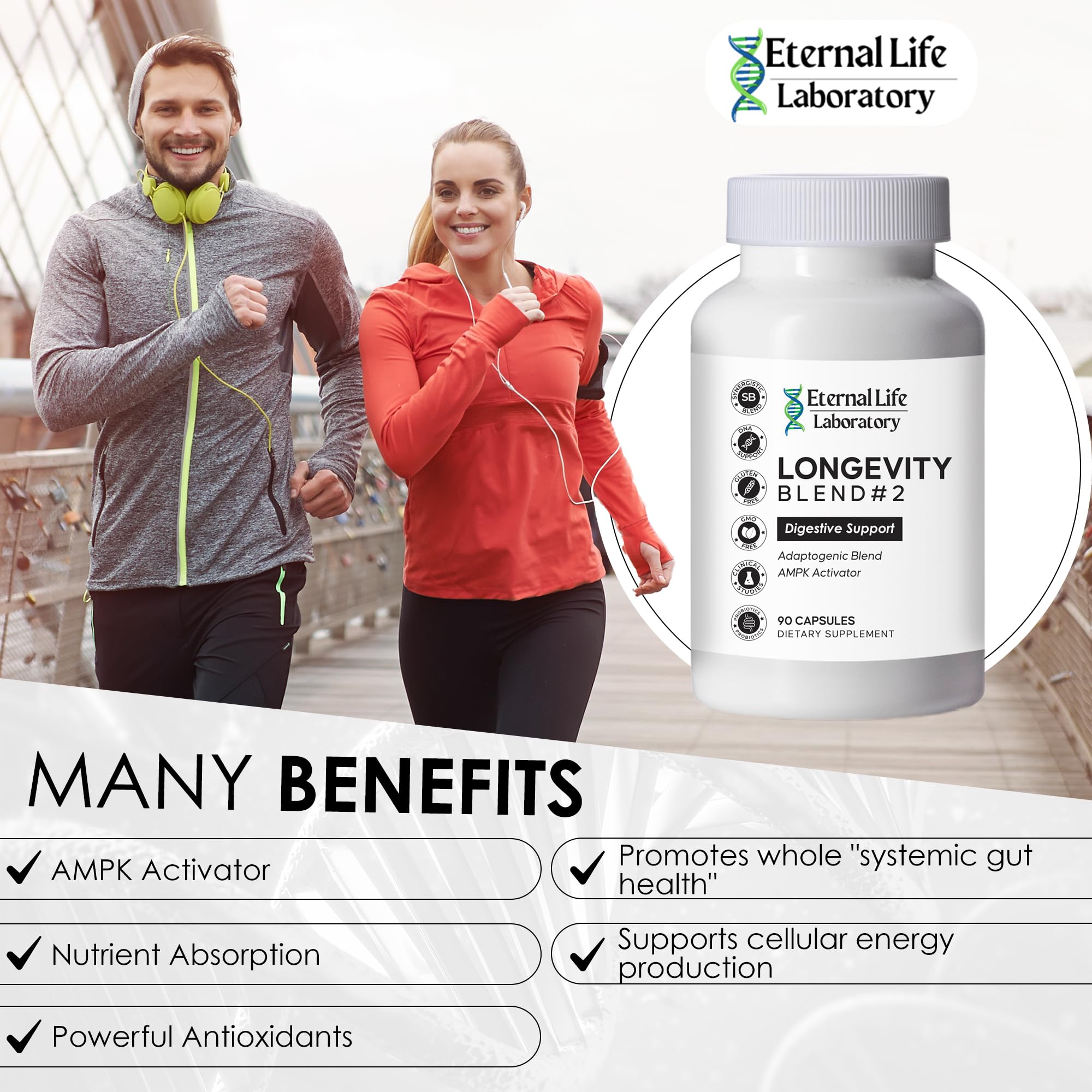 Probiotics for Women and Men, Daily Probiotic Supplement Probiotics and Triphala, Green Tea Extract - Anti-Aging Gut Health Optimizer - Intestinal, Colon & Digestive Health - 90 Capsules - TrustMedUSA