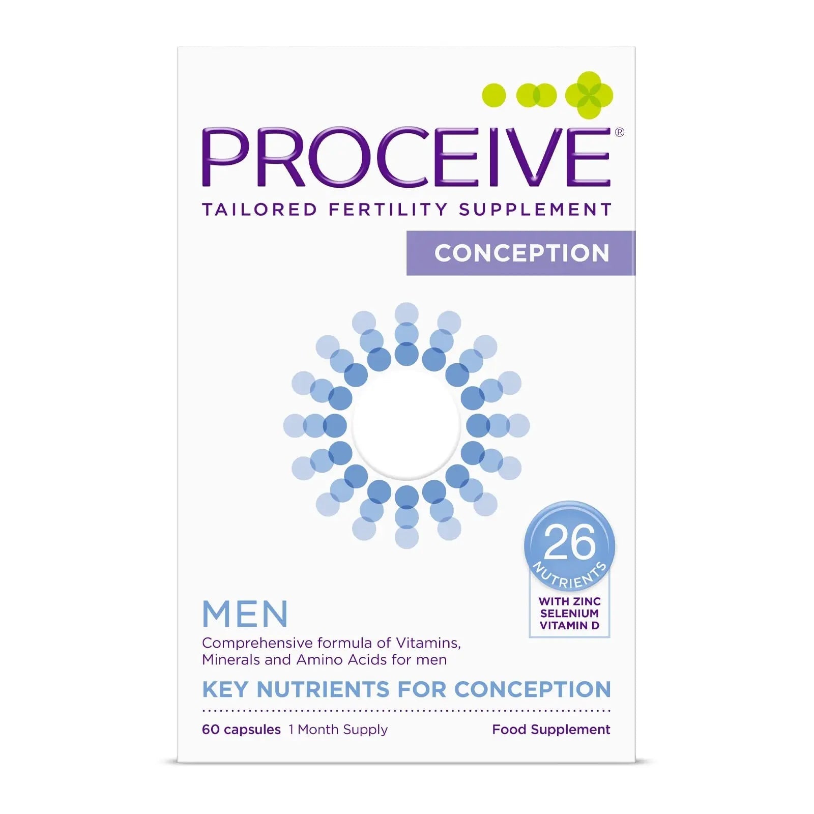 Proceive® Men Fertility Supplement for Conception - Vitamins & Minerals for Men Trying - TrustMedUSA
