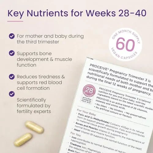 Proceive® Pregnancy Trimester 3 (28 Weeks) Pregnancy Vitamin & Mineral Supplements - TrustMedUSA