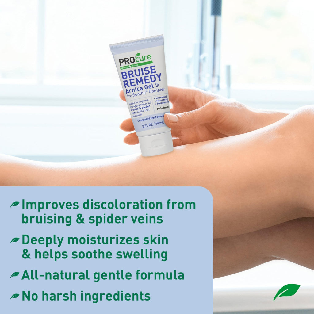 PROcure Arnica & MSM Bruise Remedy Gel – Paraben-Free, Unscented Arnica Montana Gel for Bruising, Spider Veins & Skin Discoloration – 2 Pack - TrustMedUSA