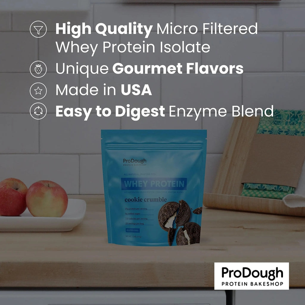 ProDough Gourmet Whey Isolate Hydrolized Protein Powder for Shake Mix- Easy Digest - TrustMedUSA