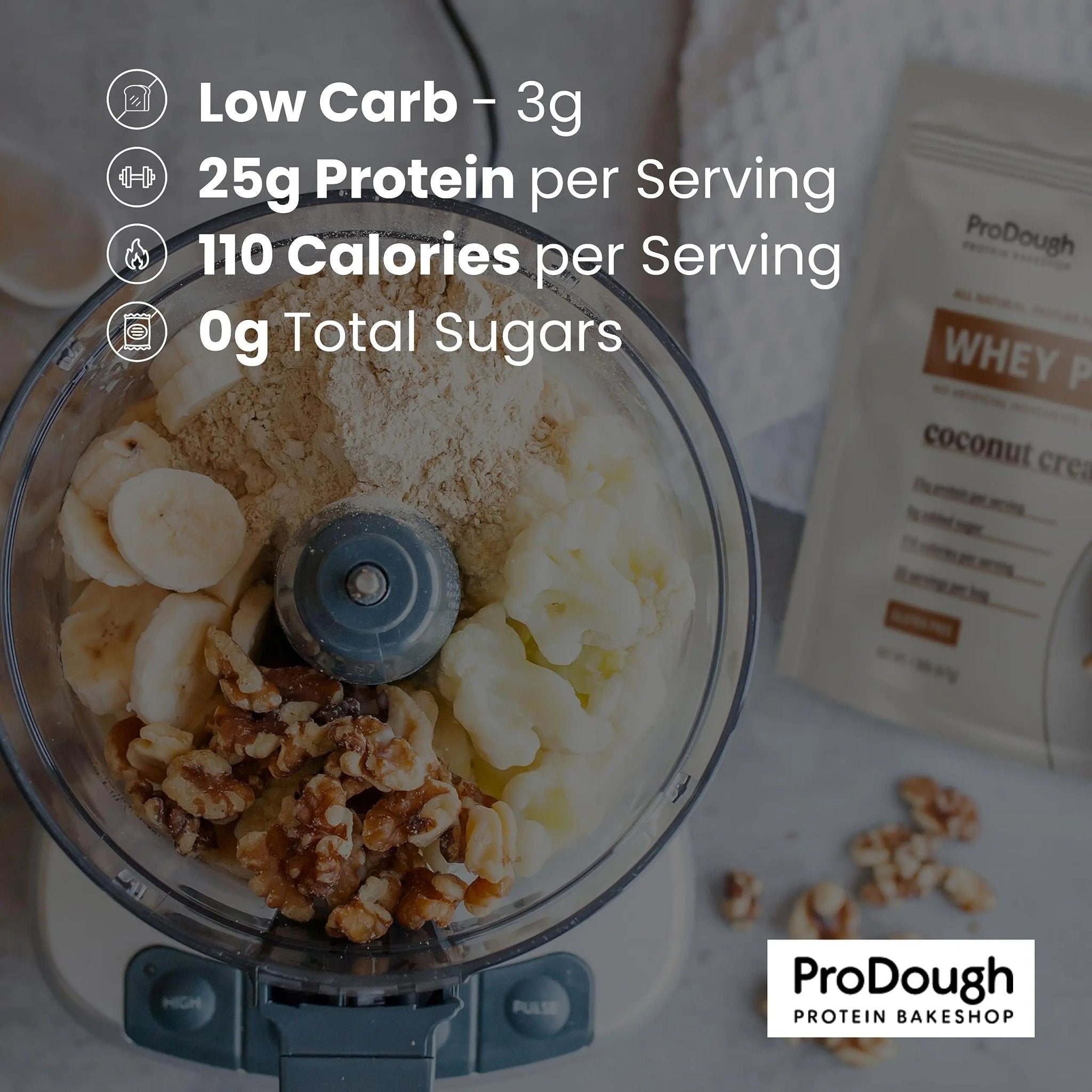 ProDough Gourmet Whey Isolate Hydrolized Protein Powder for Shake Mix- Easy Digest - TrustMedUSA