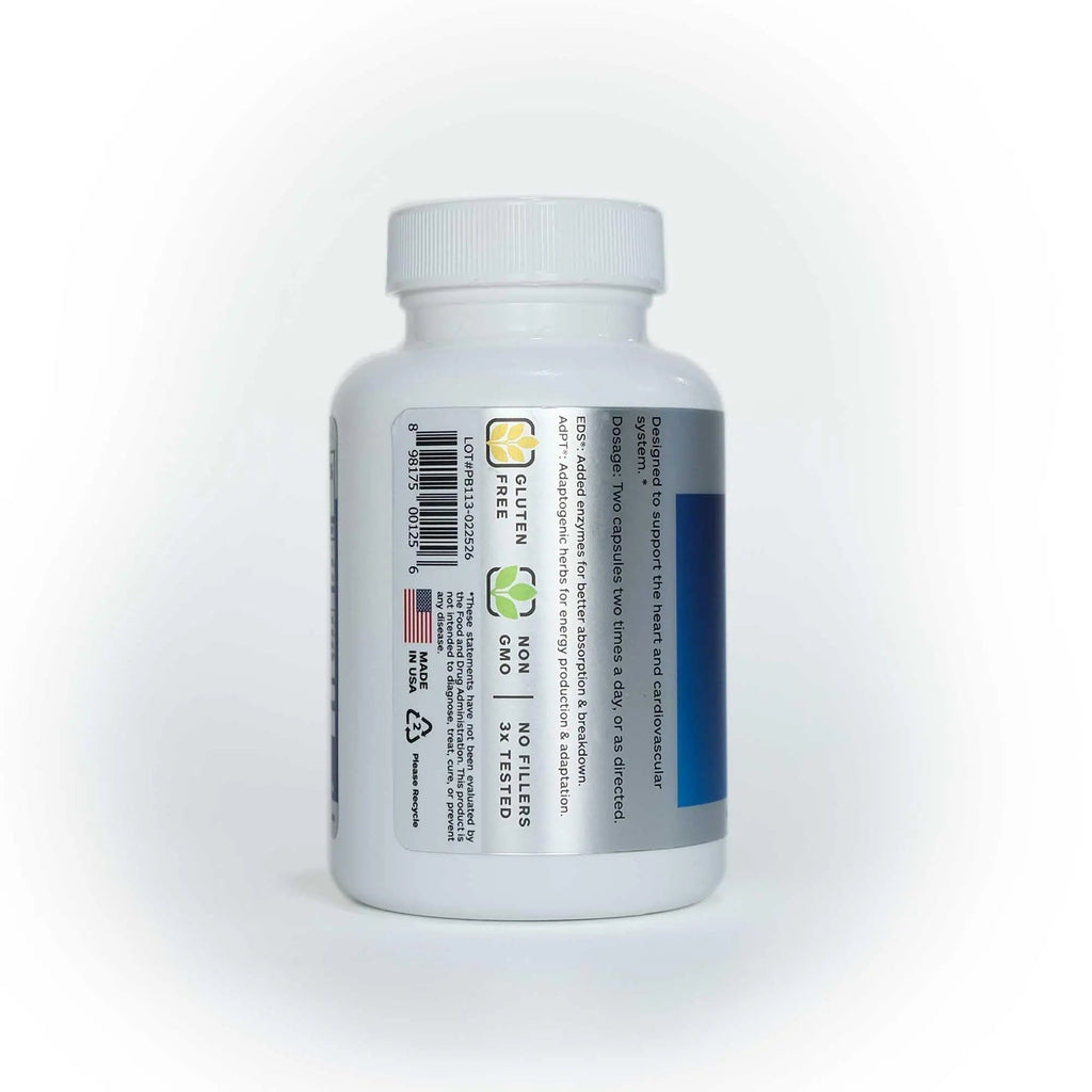 Professional Botanicals Cardio-CoQ CoQ10 - Vegan Formulated Coenzyme Q10 with Hawthorne Berry Valerian Root and Cayenne Pepper - 60 vegetarian capsules - TrustMedUSA