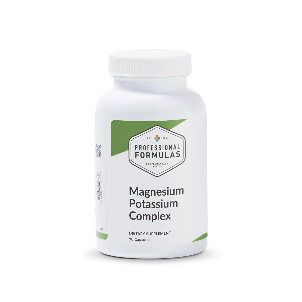 Professional Formulas Magnesium Potassium Complex – Highly Absorbable Magnesium (Malate & Citrate) and Potassium Citrate – Supports Healthy Muscle, Nerve, Heart, and Electrolyte Balance – 90 Capsules - TrustMedUSA