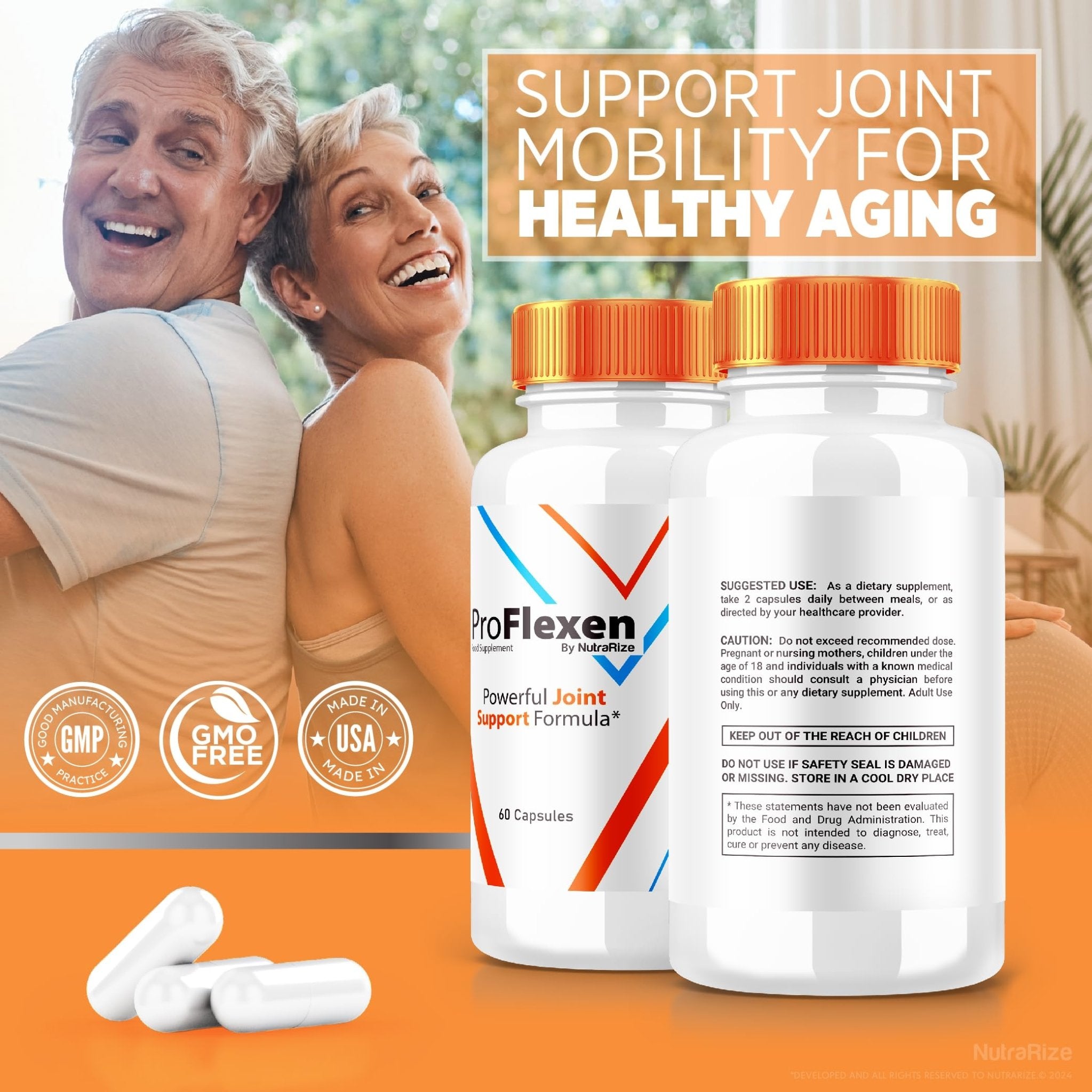 ProFlexen Capsules, ProFlexen Advanced Joint Support Formula, ProFlexen Collagen Support Pills, All Natural Supplement for Healthy and Flexible Joints, Official Pro Flexen Joint Reviews (60 Capsules) - TrustMedUSA