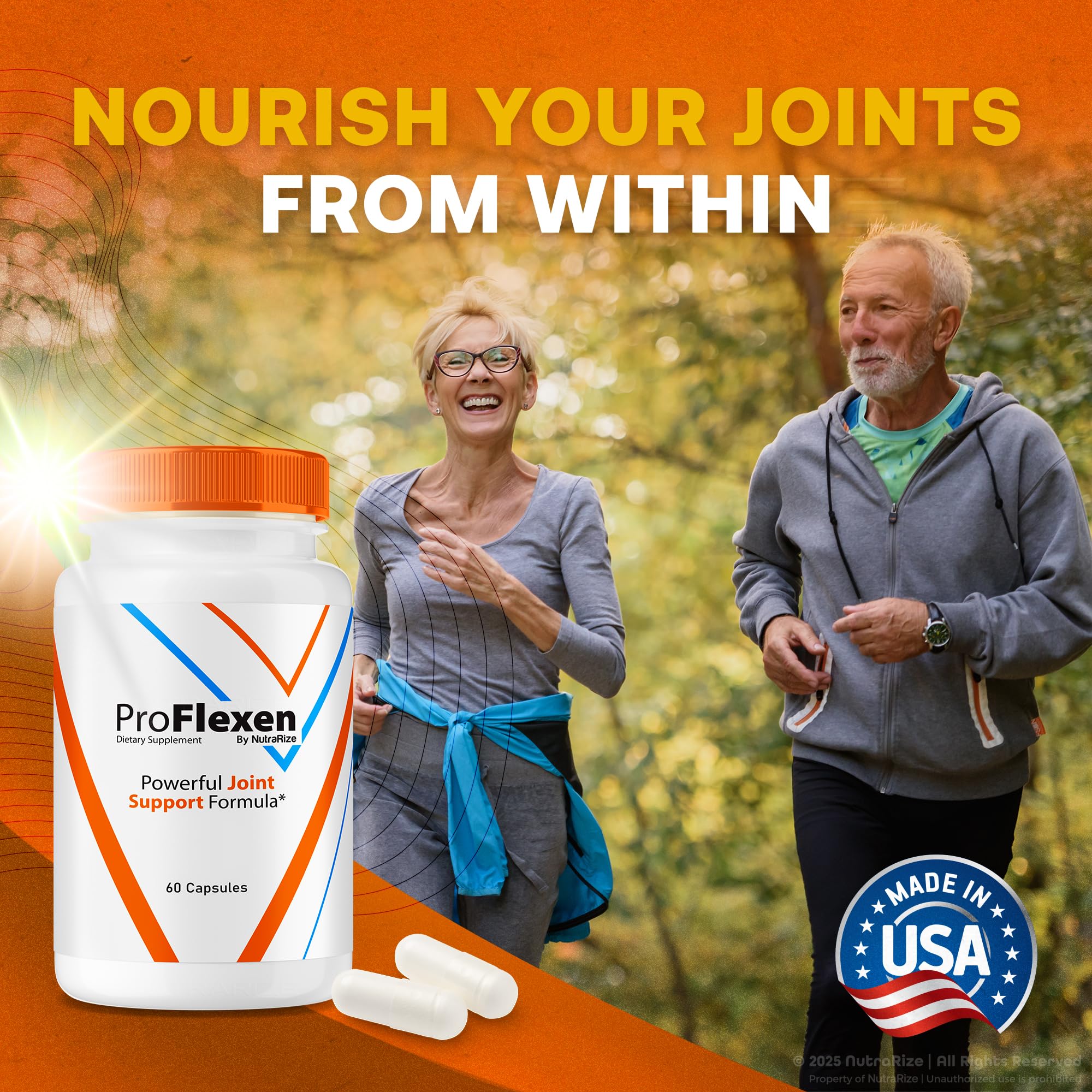 ProFlexen Capsules, ProFlexen Advanced Joint Support Formula, ProFlexen Collagen Support Pills, All Natural Supplement for Healthy and Flexible Joints, Official Pro Flexen Joint Reviews (60 Capsules) - TrustMedUSA